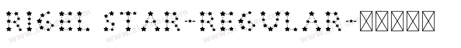 rigel star-Regular字体转换